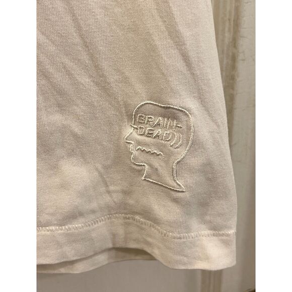 BRAINDEAD White Skater T Shirt Tee Top Mens Size Small - Picture 6 of 12